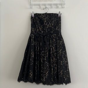 NTW | Robert Rodriguez for Target X Neiman Marcus Black Lace Strapless Dress